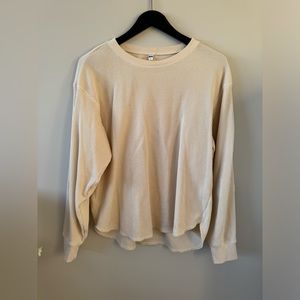 Uniqlo Waffle Knit Long Sleeve - Off White